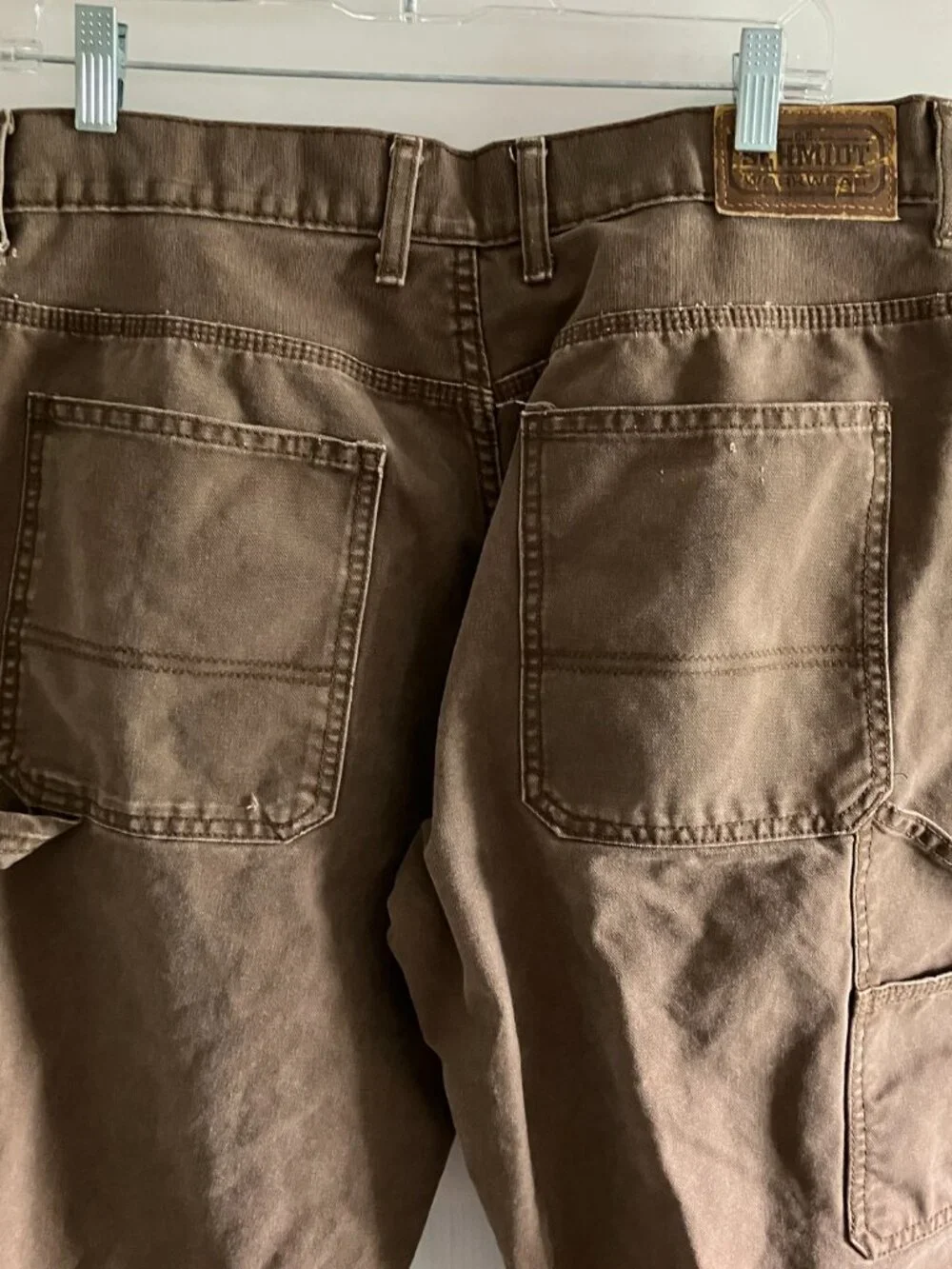 C.E. Schmidt Pant Mens 36X34 Brown Cotton Carpenter Straight Utility Workwear.